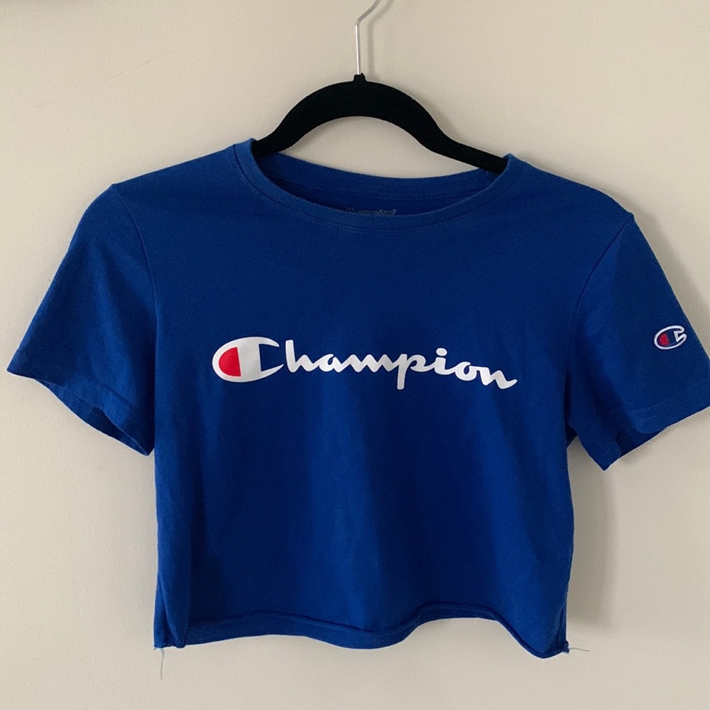 Champion Cropped stop in Royal Blue